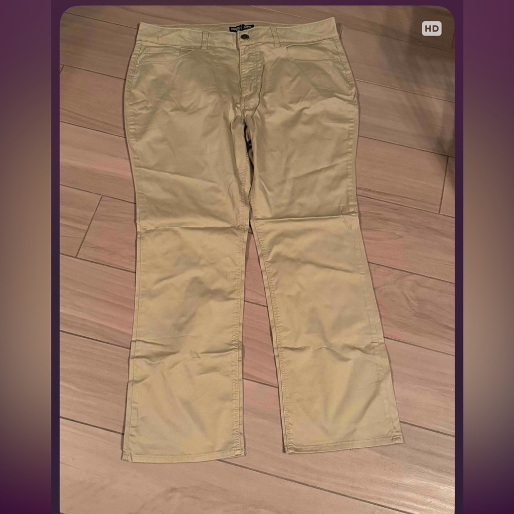 Lee Khaki Straight Leg Pants 18P